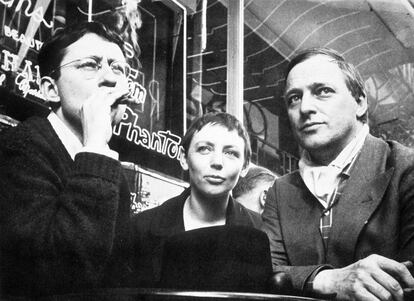 Los situacionistas Guy Debord, Michele Bernstein y Asger Jorn, en una imagen sin datar.