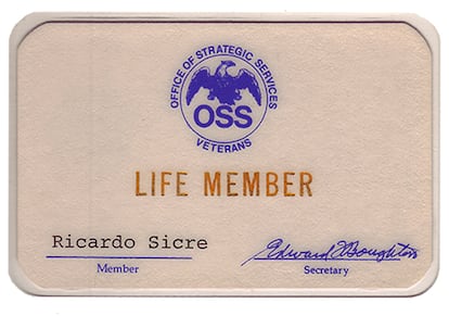 Carnet de Ricardo Sicre de la OSS
