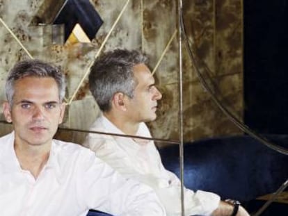 Thierry Costes, heredero de una de las más brillantes estirpes de restauradores parisinos, fotografiado en el Café Français para ICON DESIGN.