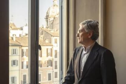 Massimo D'Alema, en su despacho de la fundación Italianieuropei.