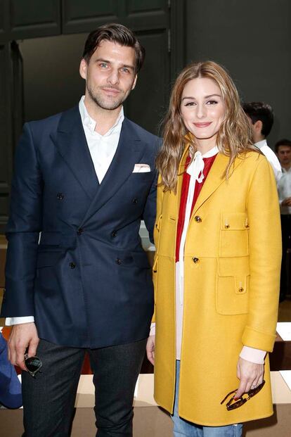 Olivia Palermo y su marido Johannes Huebl, en Chloé.