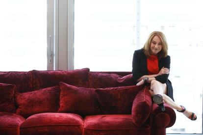La directora Gracia Querejeta, ayer al mediodía en un hotel madrileño.