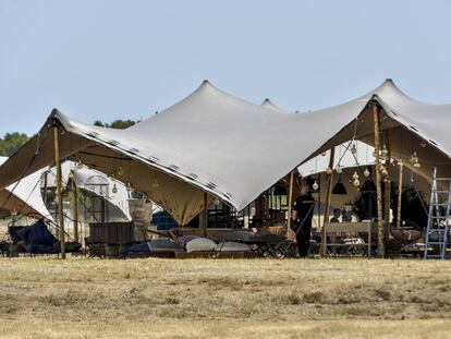 Carpa que acull la celebració.