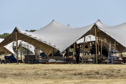 Carpa que acull la celebració.