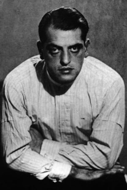 Man Ray's 1929 portrait of Buñuel.