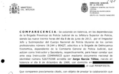 La declaración íntegra de Jorge García Téllez, testigo de cargo del 'caso Díaz Ferrán'.