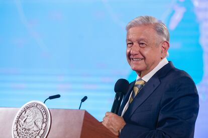 Andrés Manuel López Obrador durante su conferencia de prensa matutina
