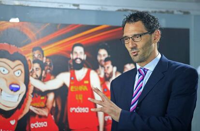 Jorge Garbajosa en la presentación del plan estratégico