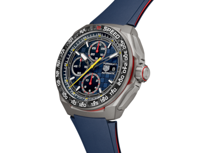 El nuevo TAG Heuer Formula 1 Chronograph x Oracle Red Bull Racing, lanzamiento estrella de la marca para 2025.