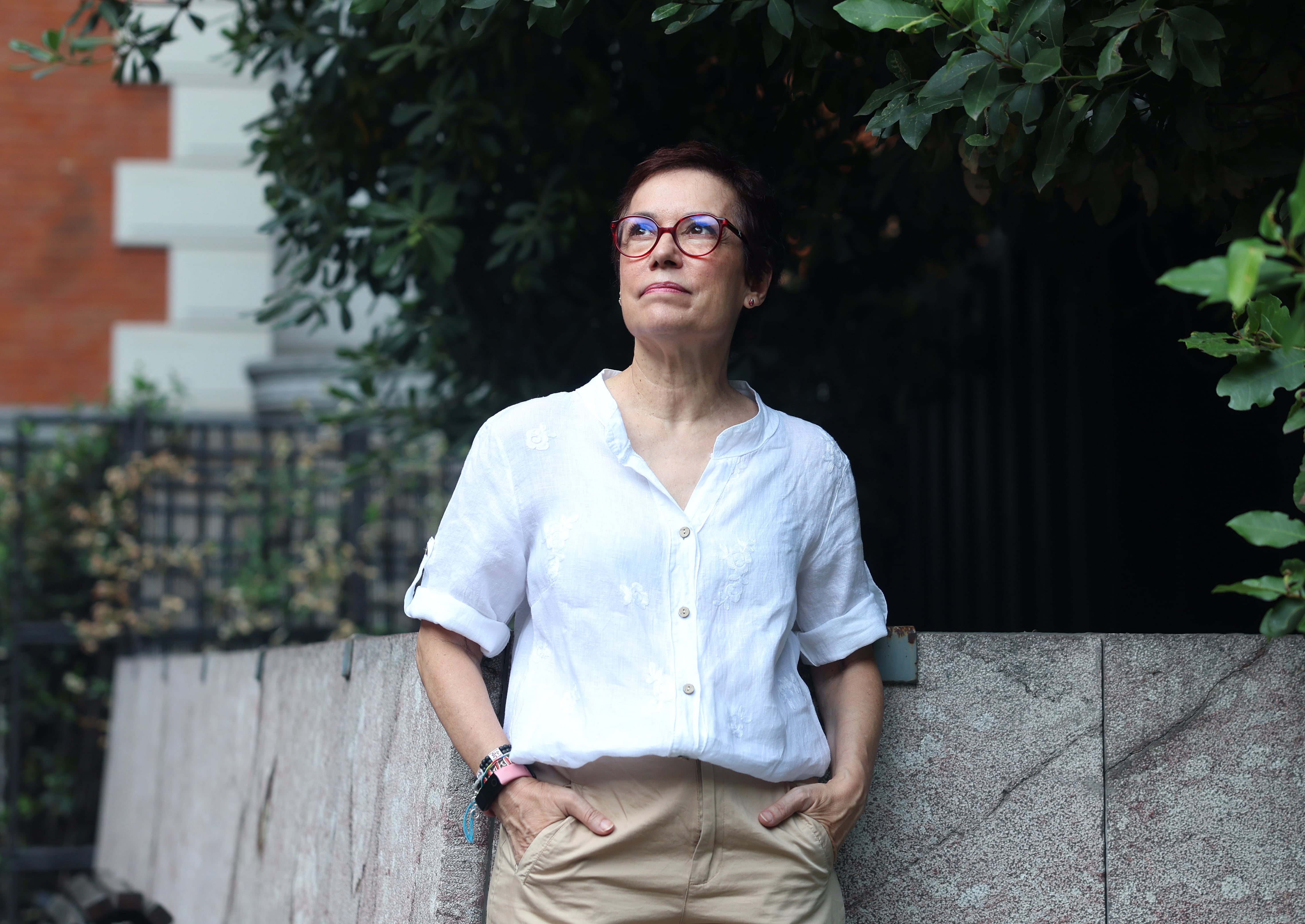 Isabel Bueno en Casa de América en Madrid, el 5 de agosto.