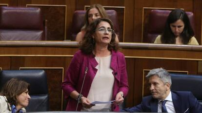 María Jesús Montero en el Congreso de los Diputados.