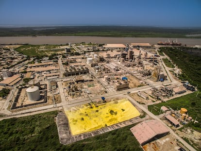 La planta de la empresa petroquímica Monómeros en Barranquilla (Colombia).