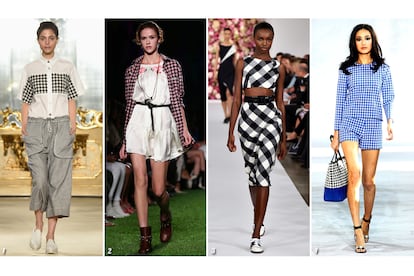 1. Cristiano Burani. 2. Blugirl . 3. Oscar de la renta. 4. Diane von Furstenberg.