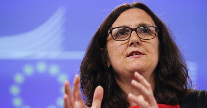 La comisaria europea de Comercio, Cecilia Malmstr&ouml;m. 