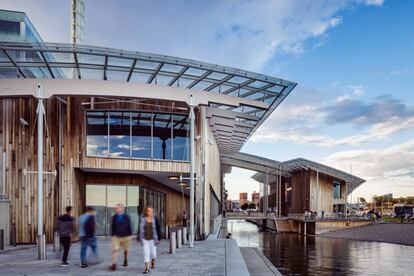 Museo Astrup Fearnley, en el rehabilitado astillero de Tjuvholmen, en Oslo.