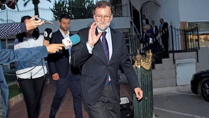 Mariano Rajoy, expresidente del Gobierno, el pasado octubre en Santa Pola.