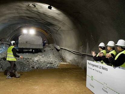 Obras de ampliación del metro de El Carmel