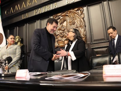 Gerardo Fernández Noroña y Norma Piña