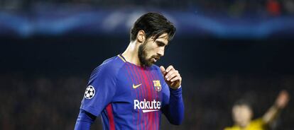 André Gomes, en una imagen de 2018 con el Barcelona.