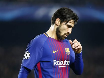 André Gomes, en una imagen de 2018 con el Barcelona.