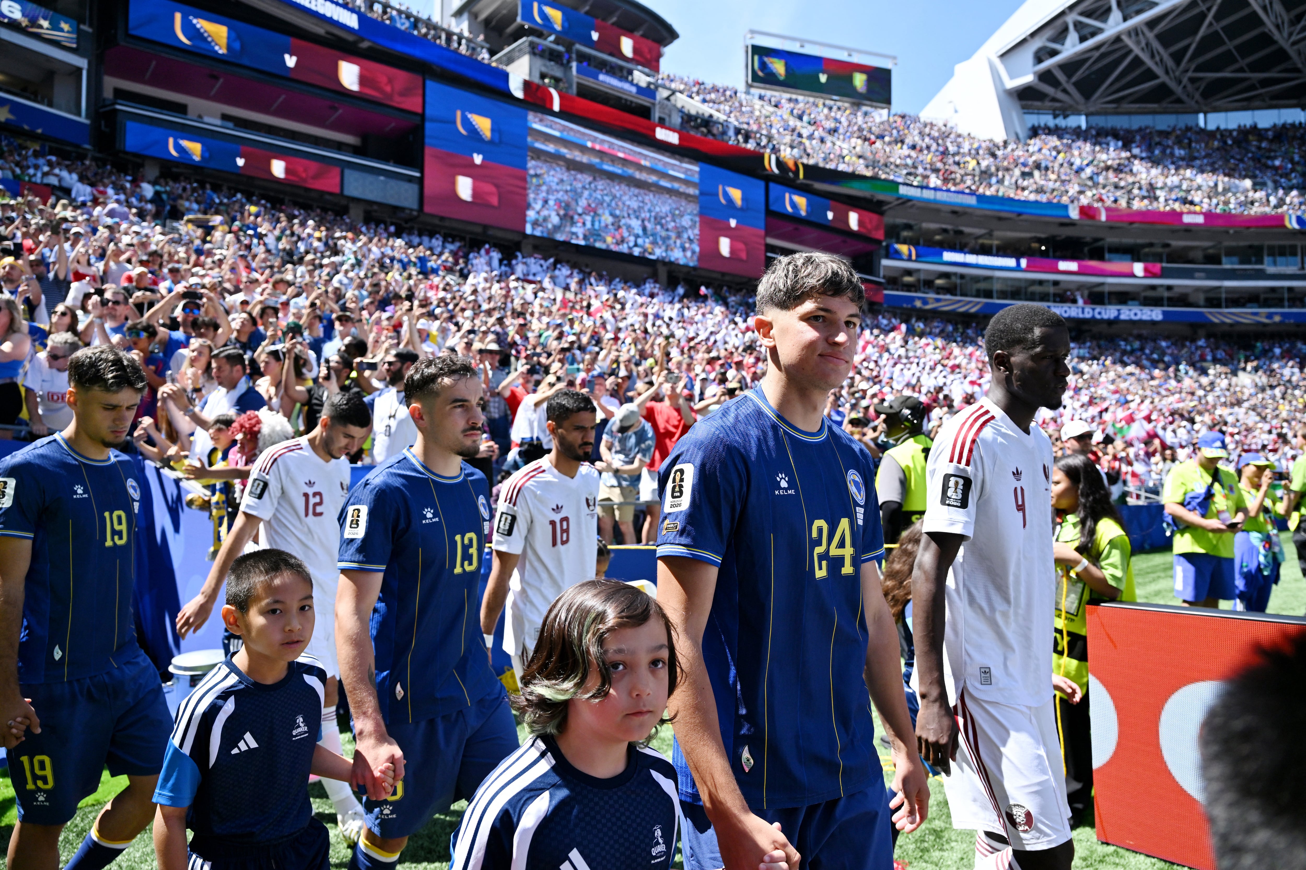 Bosnia y Herzegovina - Qatar : Mundial 2026, en directo | Los qataríes acaban dominando al final de la primera parte