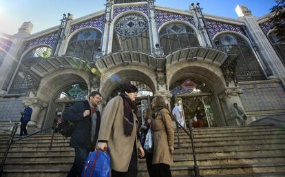 Imagen del exterior del Mercado Central de Valencia.