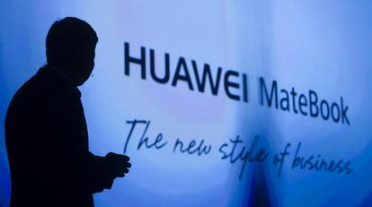 El consejero delegado de la compañía Huawei, Richard Yu, en febrero de 2016 en Barcelona.