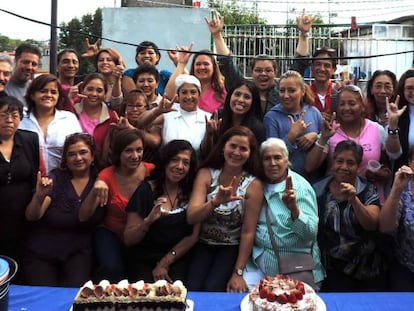 Personas con discapacidad auditiva, en el centro Inclusor.