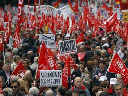 Manifestación del Día Internacional del Trabajo.