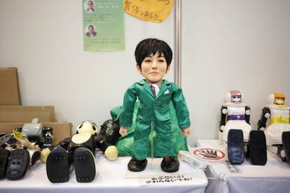 El Robot Tori, creado para parecerse al actor japonés y desarrollado por Robot Yuenchi durante la Semana del Robot en Japón 2016, el 19 de octubre en Tokio (Japón).