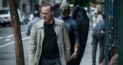 Uma cena de “Birdman”.