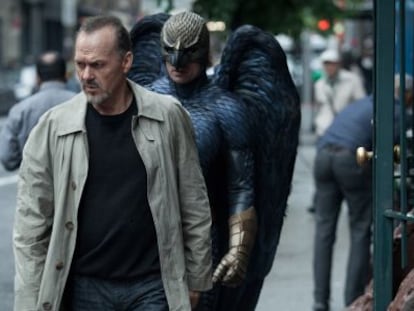 Uma cena de “Birdman”.