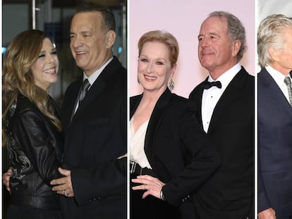 Tom Hanks y Rita Wilson, Meryl Streep y Don Gummer y Michael Douglas y Catherine Zeta Jones.