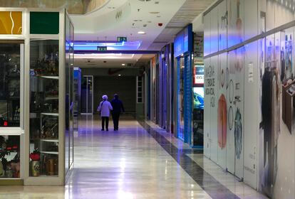 El centro comercial Alcalá Norte un domingo por la mañana.