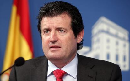 El vicepresidente del Consell, José Ciscar, tras el pleno de este viernes.