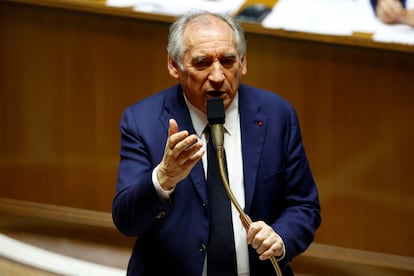 El primer ministro francés, François Bayrou, el día 17 en la Asamblea Nacional.