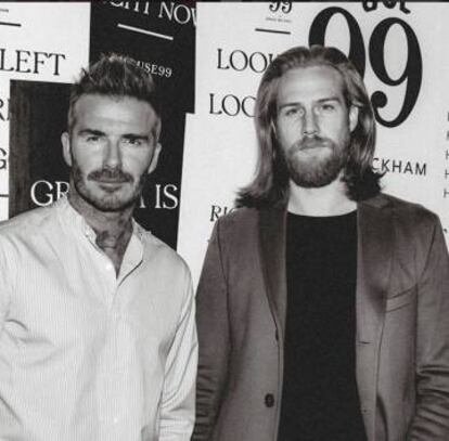 De oficinista anónimo a estrella de la moda: hoy Gwilym Pugh se relaciona con celebridades como David Beckham.