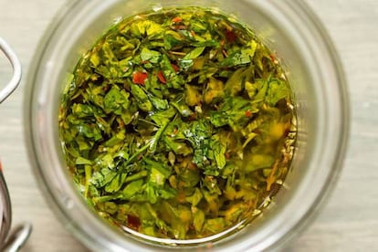 La chimichurri, esa sí que es una salsa