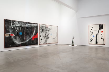 Una imagen de la exposición 'Pintar entre las cosas' en el museo Es Baluard de Palma de Mallorca, dentro de la iniciativa 'Paysage Miró'.