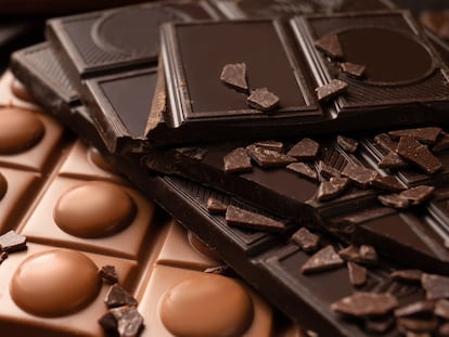 Diferentes tipos de chocolate.