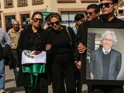 Homenaje póstumo a Juan Pérez Guardado, en la ciudad de Fresnillo, en Zacatecas, el 8 de febrero de 2024.