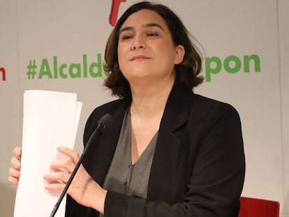 Ada Colau a la confer&egrave;ncia d&#039;aquest dilluns.