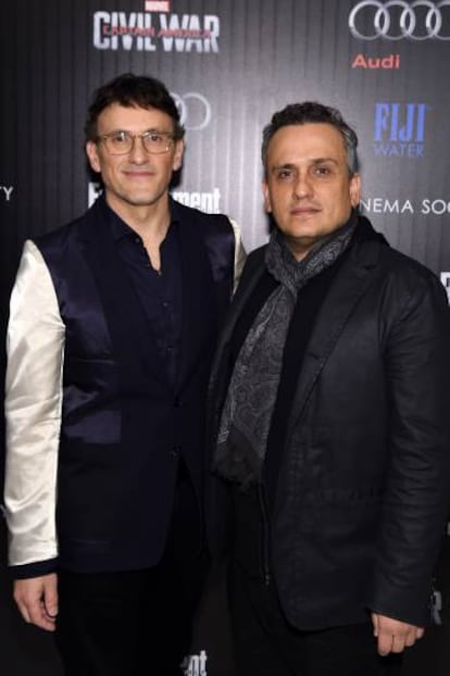Los directores de cine y hermanos Anthony (izquierda) y Joe Russo, en el estreno de 'Capitán América: Civil War', el 4 de mayo en Nueva York.