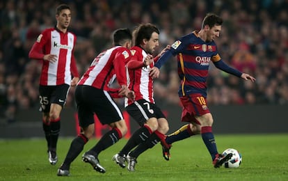 Messi, contra l'Athletic.