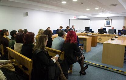 Sala de lo Social de la Audiencia Nacional este miércoles 14 de noviembre durante la vista del juicio relacionado con el sindicato Otras.