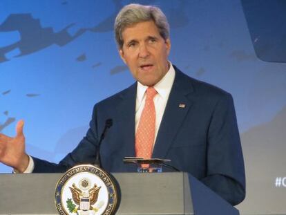 John Kerry no Departamento de Estado.