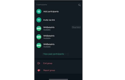 Interfaz de la nueva función de WhatsApp