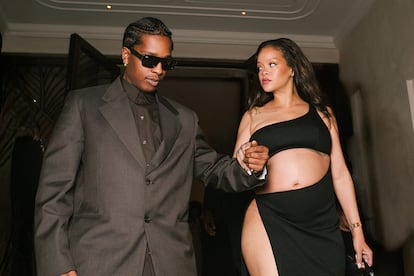 A$AP Rocky and Rihanna at the Cannes Film Festival.