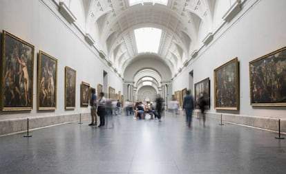 Una sala del Museo del Prado, en 2019.