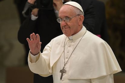 El Papa Francisco durante una audiencia en el Vaticano el 16 de marzo. 